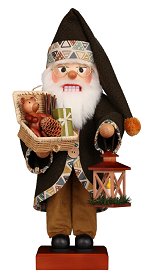 Green Santa with Gifts<br>2021 Ulbricht Nutcracker